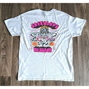 Virginia Beach Coastal Edge T-Shirt Men's Size Large White Short Sleeve